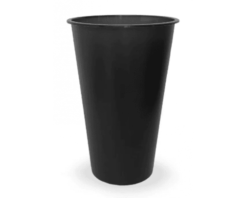 Стакан 455/500мл BUBBLE CUP D-90мм черный 25/500