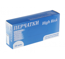 Перчатки латексные неопудренные S High Risk особопрочные (в упак 50шт) ЧЗ