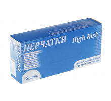 Перчатки латексные неопудренные S High Risk особопрочные (в упак 50шт) ЧЗ