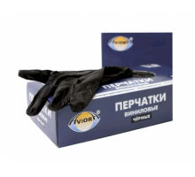 Перчатки виниловые черные неопудренные XL (уп 100шт) ЧЗ
